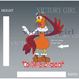 (Who you Callin) Chicken Vinyl Decal Sticker