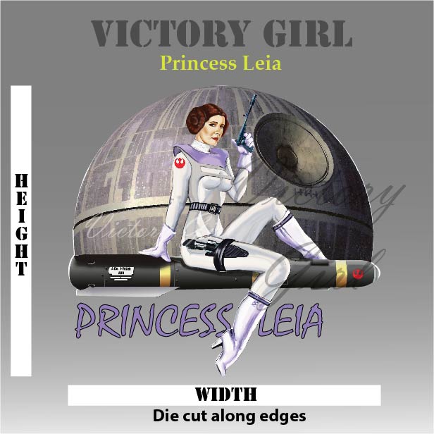 Princess Leia Vinyl Decal Sticker
