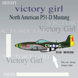 P-51D Mustang Vinyl Decal Sticker