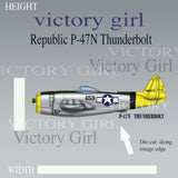 Republic P-47N Thunderbolt Vinyl Decal Sticker