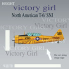 North American T-6 Texan/SNJ Vinyl Decal Sticker