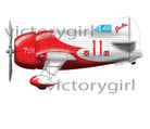 Red and white Gee Bee Vinyl Decal Sticker