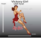 Fly Girl Nose Art Vinyl Decal Sticker