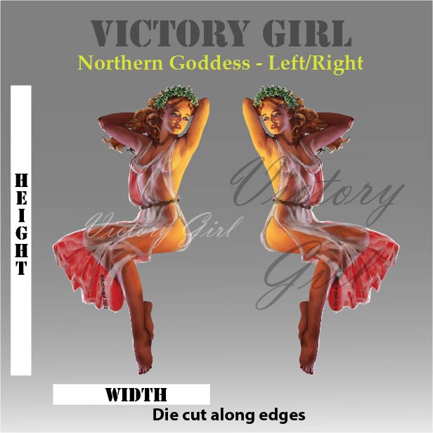 Northern Goddess Vinyl Decal Sticker