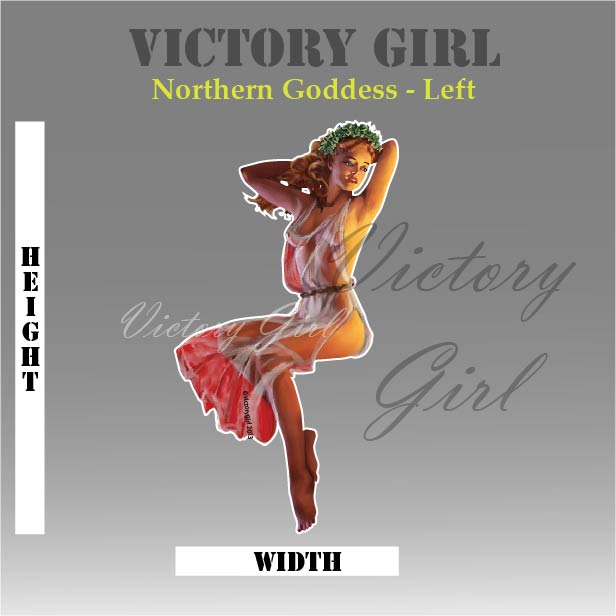 Northern Goddess Vinyl Decal Sticker