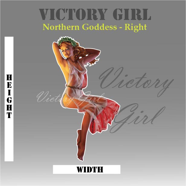 Northern Goddess Vinyl Decal Sticker