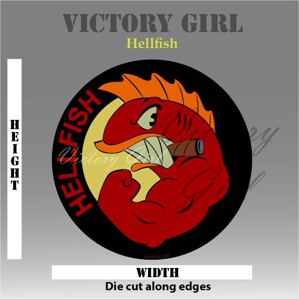Hellfish Vinyl Decal Sticker