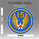 15th Air Force Vinyl Decal Sticker