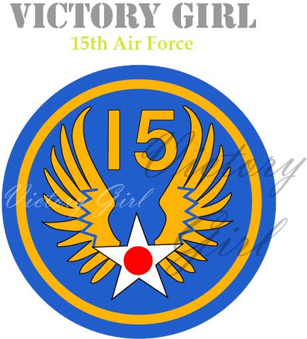 15th Air Force Vinyl Decal Sticker