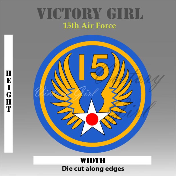 15th Air Force Vinyl Decal Sticker