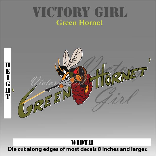 Green Hornet Vinyl Decal Sticker
