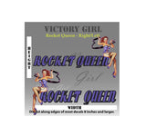 Rocket Queen Nose Art Vinyl Decal Sticker