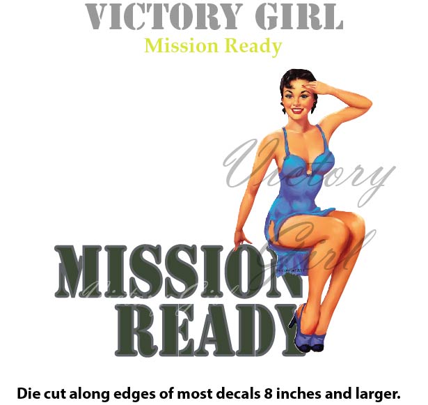 Mission Ready Vinyl Decal Sticker