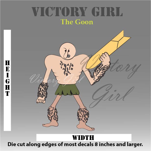 The Goon Nose Art Vinyl Decal Sticker