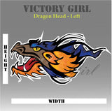 Dragon Head Vinyl Decal Sticker