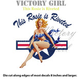 This Rosie is Riveted Vinyl Decal Sticker