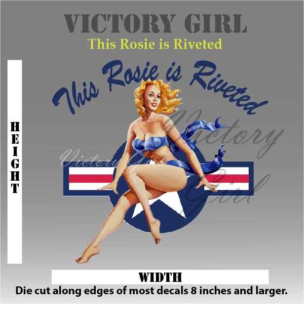 This Rosie is Riveted Vinyl Decal Sticker