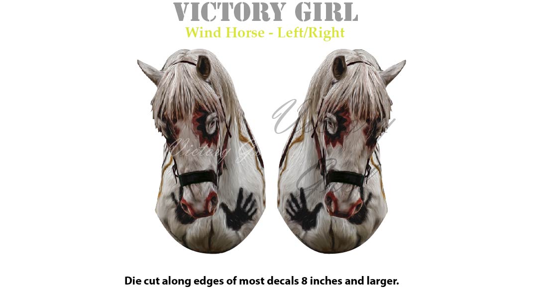 Wind Horse Vinyl Decal Sticker