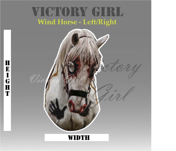 Wind Horse Vinyl Decal Sticker