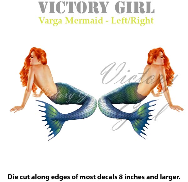 Varga Mermaid Vinyl Decal Sticker