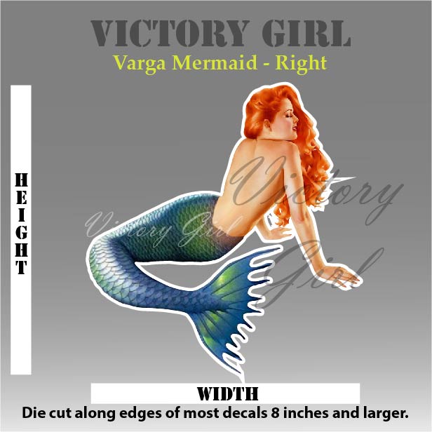 Varga Mermaid Vinyl Decal Sticker