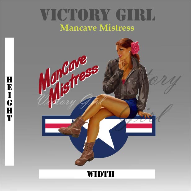 Man Cave Mistress Vinyl Decal Sticker