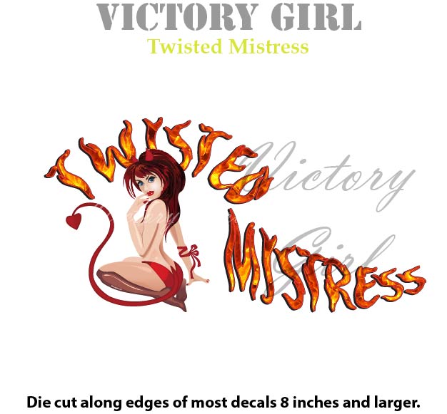 Twisted Mistress Vinyl Decal Sticker