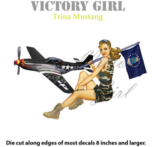 Trina Mustang Vinyl Decal Sticker