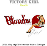 Blondie II Nose Art Vinyl Decal Sticker