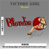 Blondie II Nose Art Vinyl Decal Sticker