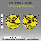 S-20X Raven in Yellow Vinyl Decal Sticker