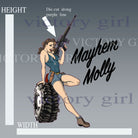 Mayhem Molly Vinyl Decal Sticker