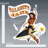 Calamity Jane Vinyl Decal Sticker