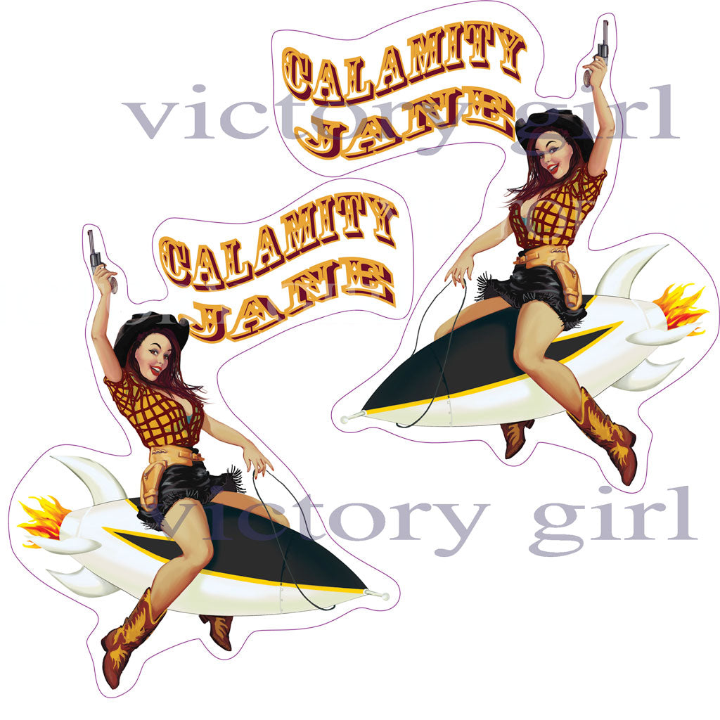 Calamity Jane Vinyl Decal Sticker