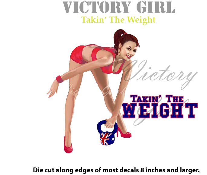 Takin' the Weight Vinyl Decal Sticker