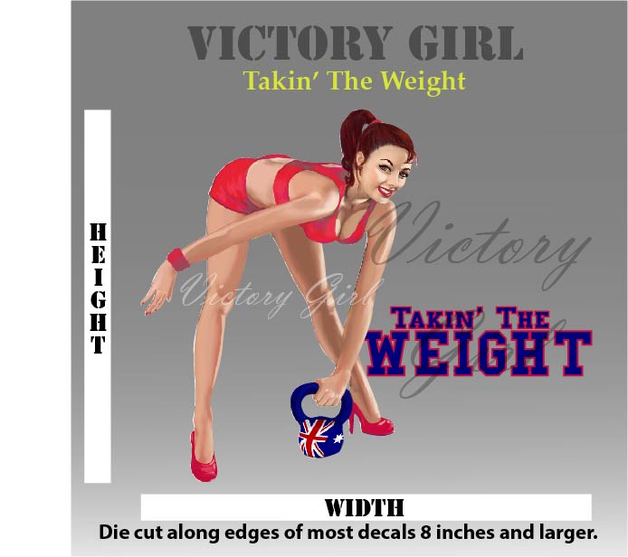 Takin' the Weight Vinyl Decal Sticker