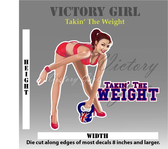 Takin' the Weight Vinyl Decal Sticker