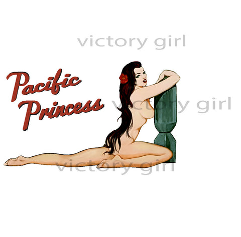 Pacific Princess Vinyl Decal Sticker