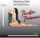 Pacific Princess Vinyl Decal Sticker