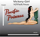 Pacific Princess Vinyl Decal Sticker