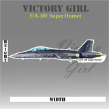 FA 18F Super Hornet Vinyl Decal Sticker