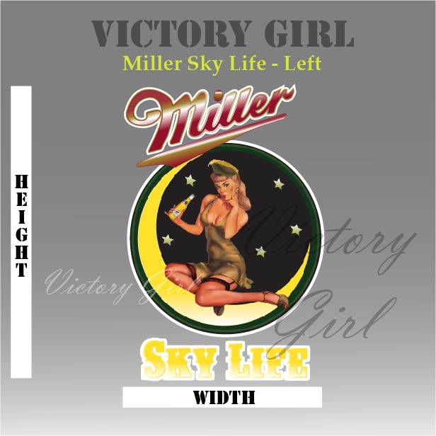 Miller Sky Life Vinyl Decal Sticker
