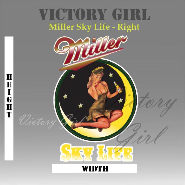 Miller Sky Life Vinyl Decal Sticker