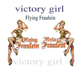 Flying Fraulein Vinyl Decal Sticker