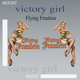 Flying Fraulein Vinyl Decal Sticker