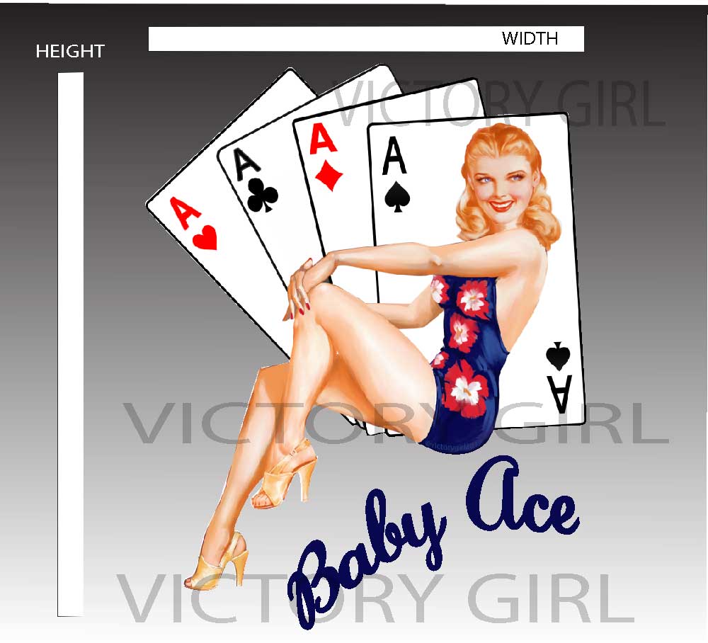 Baby Ace Vinyl Decal Sticker