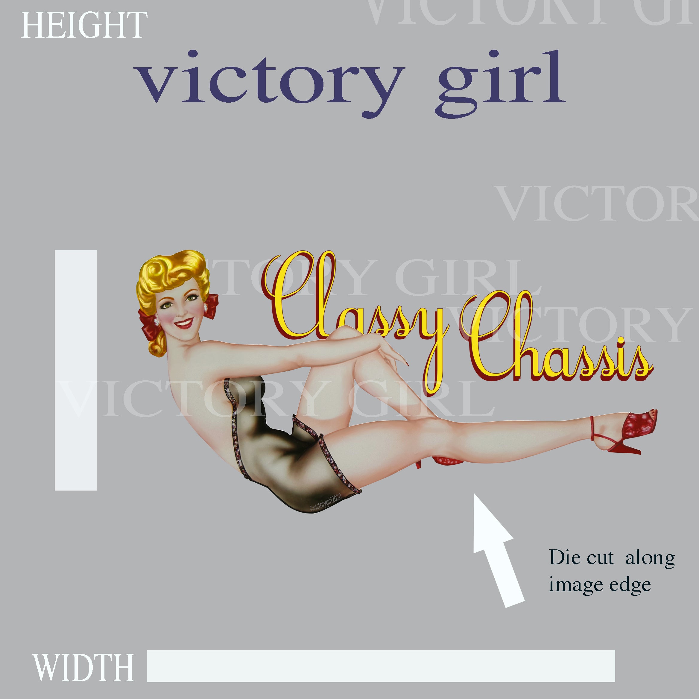 Classy Chassis LR Vinyl Decal Sticker