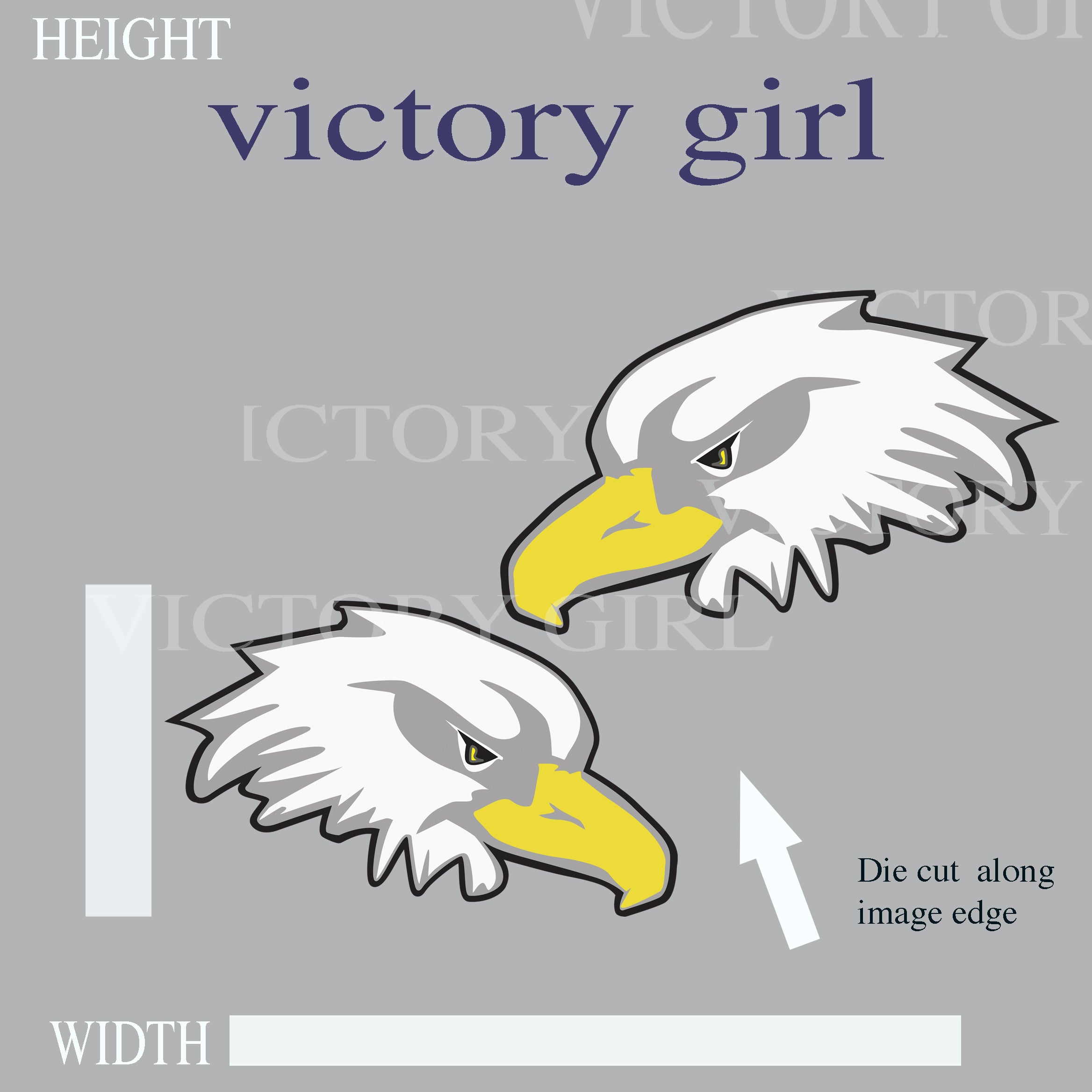 Eagle Head Vinyl Decal Sticker