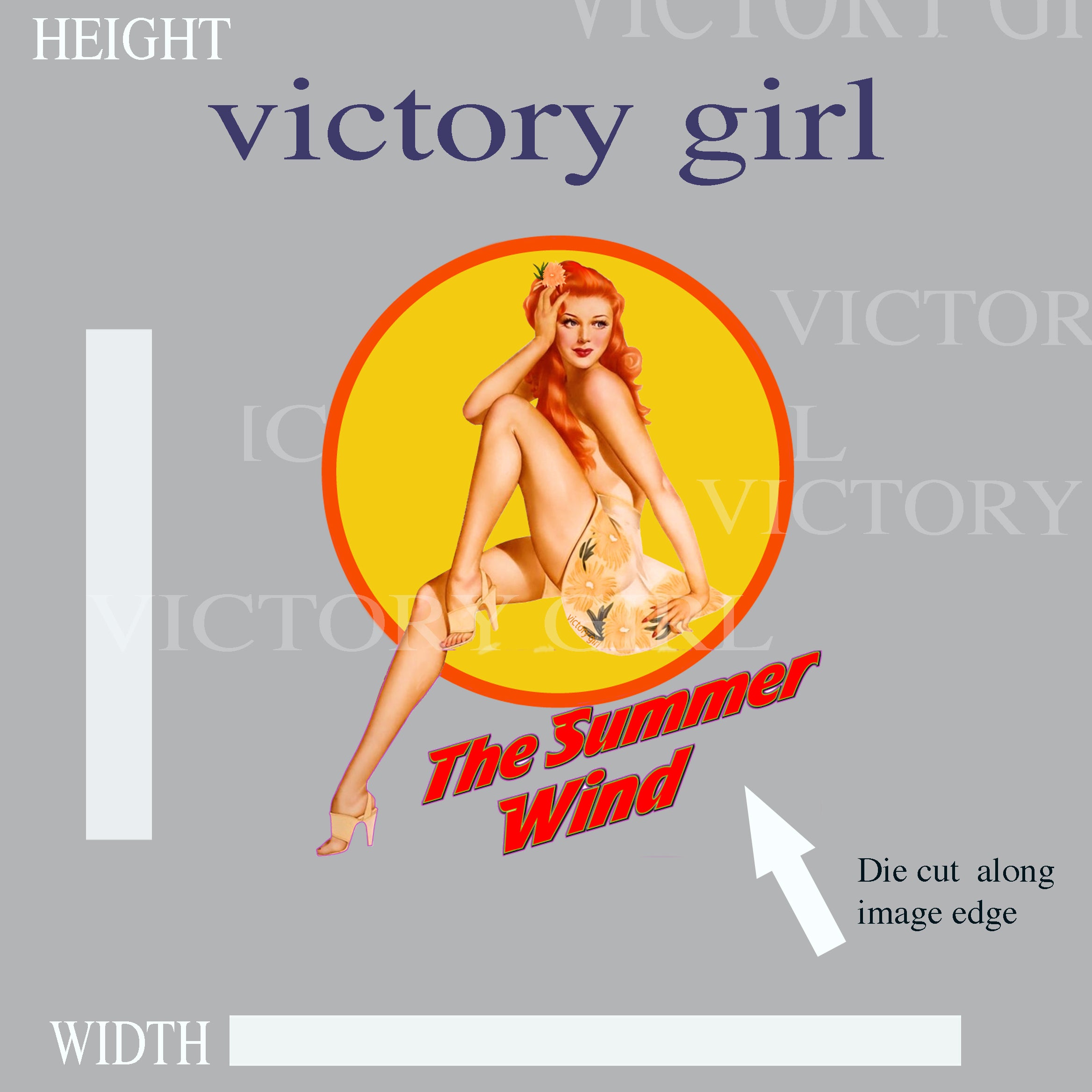 Summer Wind Vinyl Decal Sticker