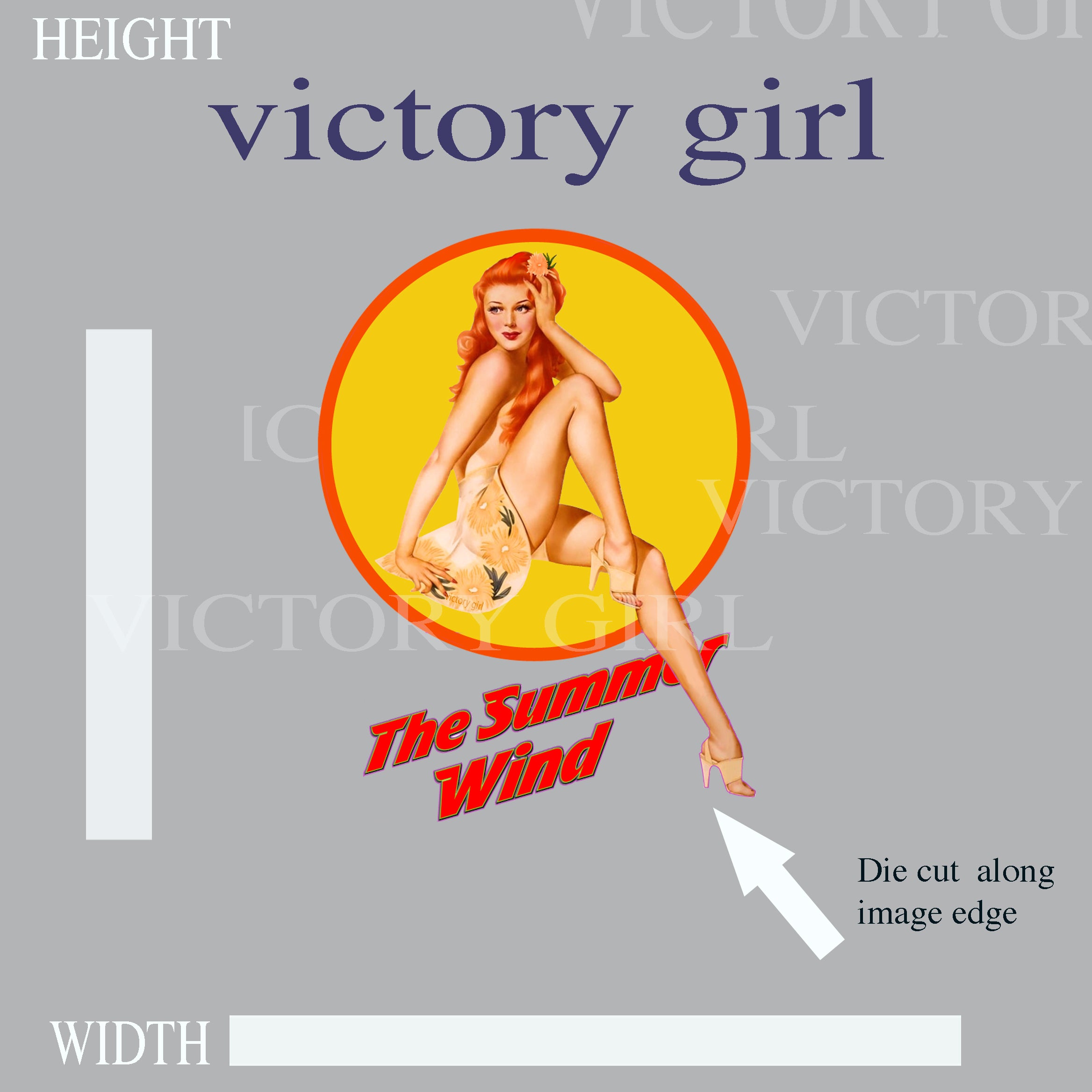 Summer Wind Vinyl Decal Sticker